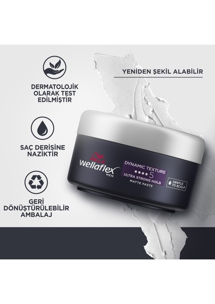 Men Dynamic Texture Dinamik Doku Mat Paste Ultra Strong Hold - 75 ml