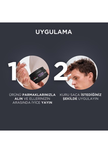 Men Dynamic Texture Dinamik Doku Mat Paste Ultra Strong Hold - 75 ml