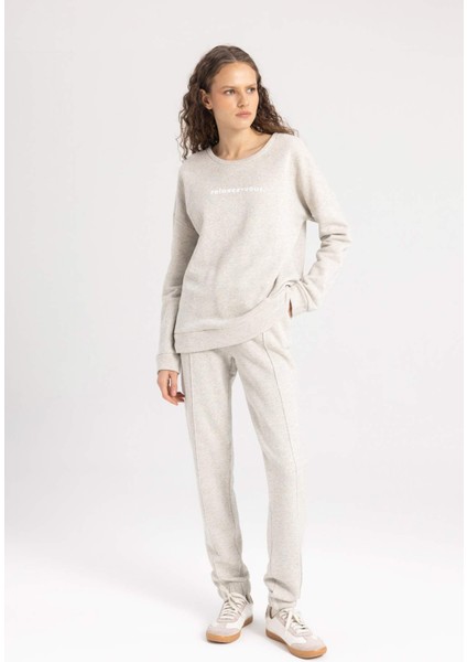 Slim Fit Dar Kesim Casual Pijama Altı-Fall in Love C5773AX23CW fiyatları