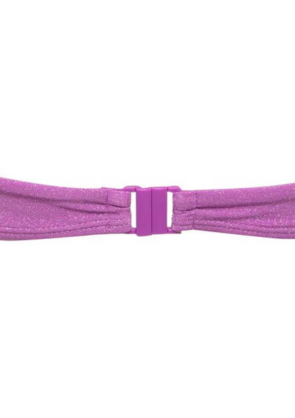 Regular Fit Parlak Kumaş Bikini Üstü-Fall in Love B7475AX24SM