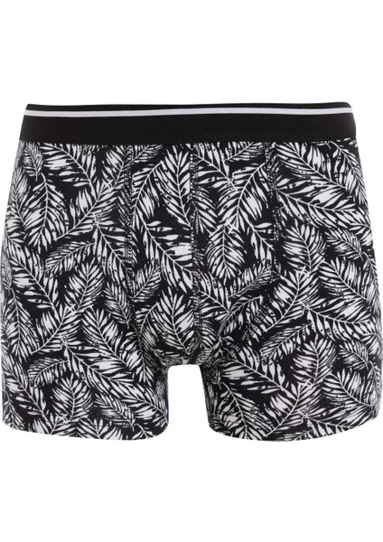 Regular Fit Desenli 3'lü Boxer B0577AX24WN