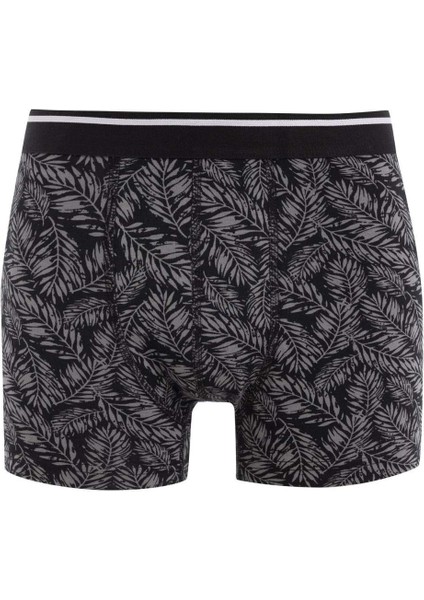 Regular Fit Desenli 3'lü Boxer B0577AX24WN