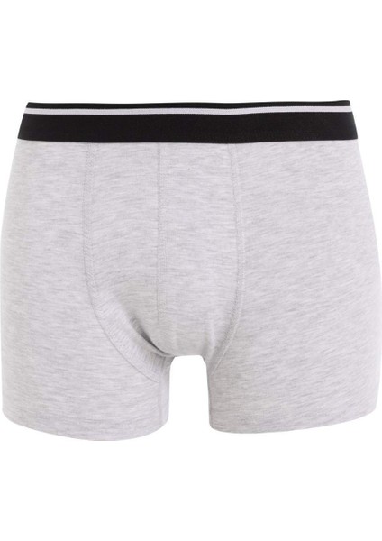 Regular Fit Desenli 3'lü Boxer B0577AX24WN