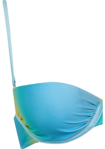 Regular Fit Degrade Baskılı Bikini Üstü-Fall in Love D2635AX24HS