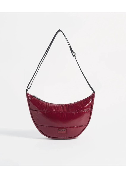 Burgundy Glossy - Çapraz Askılı Çanta