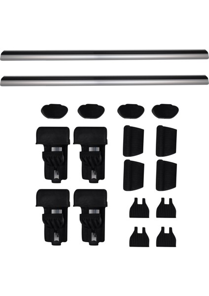 Hyundai Starex Uzun Şase 1998-1999-2000-2001-2002-2003-2004-2005-2006-2007 Oluklu Port Bagaj Ara Atkı Tavan Barı Gri 2 Adet