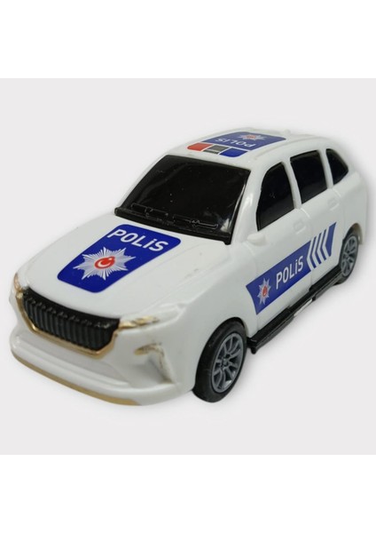 Çek Bırak Polis Arabası -Beyaz Hatchback