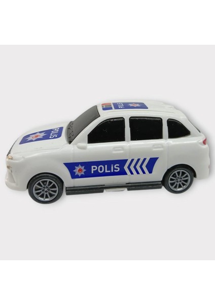 Çek Bırak Polis Arabası -Beyaz Hatchback