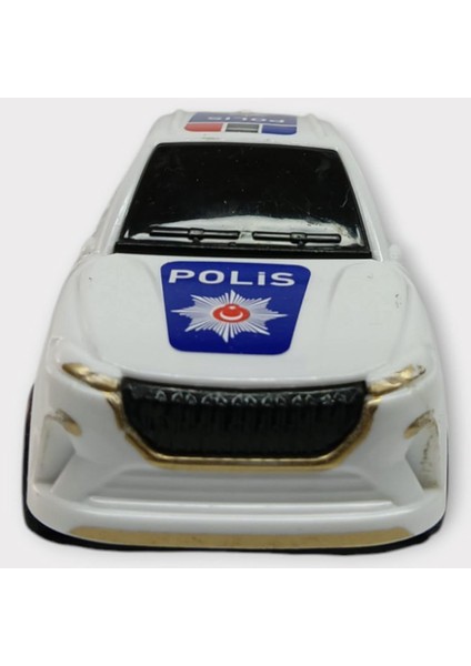 Çek Bırak Polis Arabası -Beyaz Hatchback