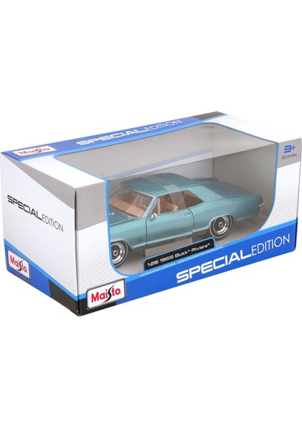 1:26 1965 Buick Riviera Model Araba 31214 - Mavi fırsatları