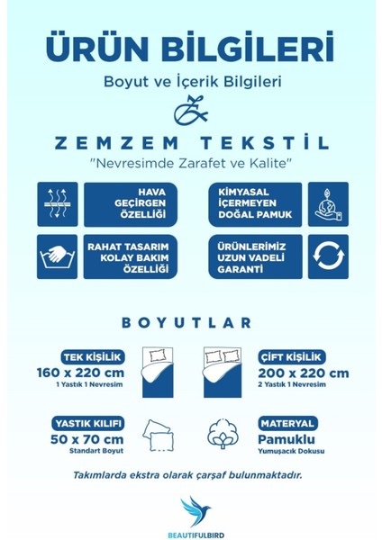 Çarşaflı Çift Kişilik Nevresim Takımı Pamuklu fiyatları