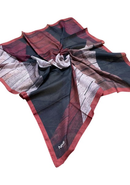 Nıne Soft 0219 Bordo Eşarp