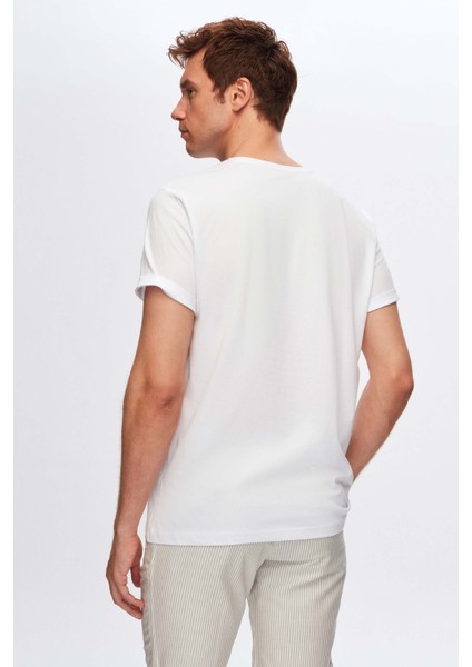 Slim Fit Siyah/beyaz 3'lü T-Shirt 4HC14ORTBN533 indirimleri