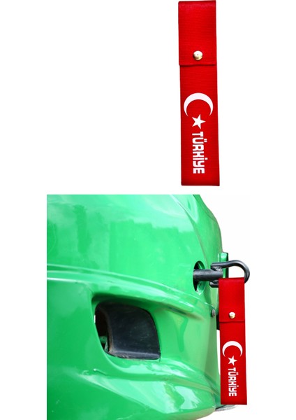 Türk Bayrak'lı Kırmızı Oto Tampon Dili & Çeki Ipi fiyatları