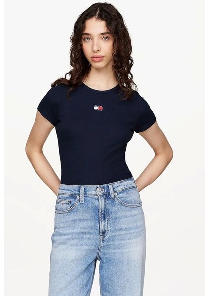 Tommy Hilfiger Tommy Jeans Kadın Lacivert Tjw T-Shirt