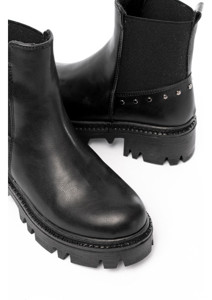 868-2005 Siyah Lastikli Günlük Kadın Bot indirimleri