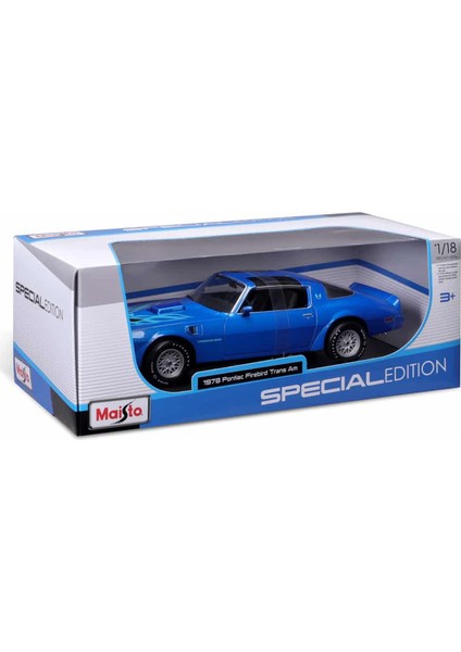 1:18 1978 Pontiac Firebird Trans Am Model Araba 31464 - Mavi modelleri