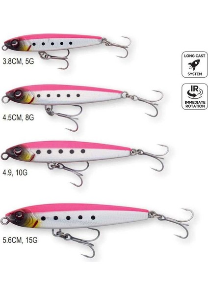 Jig Pencil Micro Z 3.8 cm 5g S Holo Green modelleri