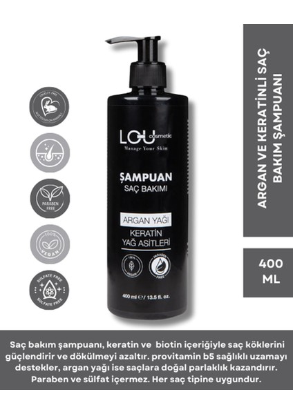 Argan Yağlı Şampuan 400 ml