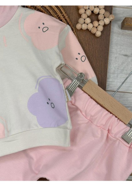 Oopps Baskılı Kapüşonlu Mevsimlik Kız Bebek Takım fırsatları