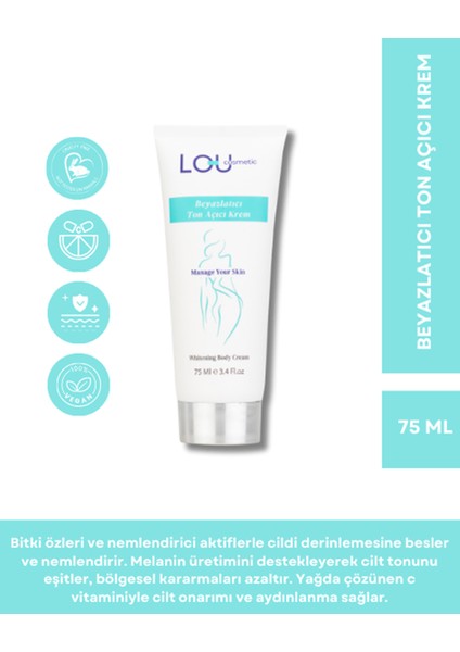 LOU COSMETİC Whitening Cream Kararmalara Karşı /Ton Açıcı Krem