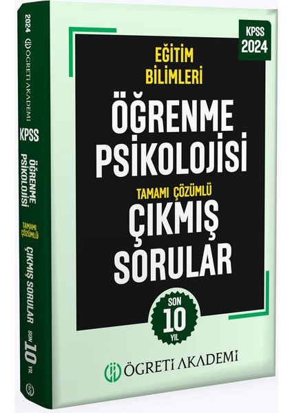 2024 Kpss Eğitim Bilimleri Öğrenme Psikolojisi Tamamı Çözümlü Çık