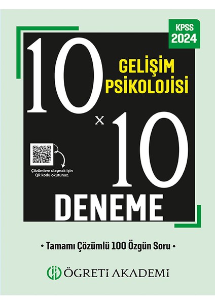 2024 KPSS Eğitim Bilimleri 10X10 Gelişim Psikolojisi Deneme