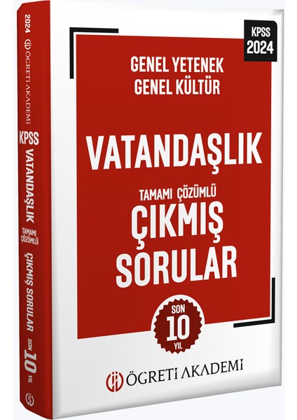 2024 KPSS Genel Yetenek Genel Kültür Vatandaşlık Tamamı Çözümlü Çıkmış Sorular