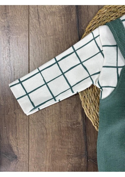 Waffle Bereli Ayıcık Oyuncaklı Rahat Kalıp Çıtçıtlı Erkek Bebek Tulum