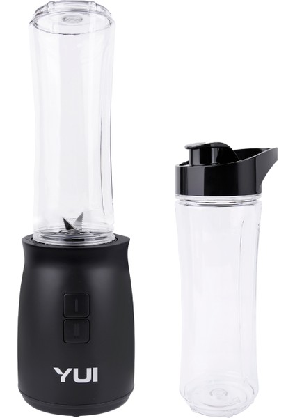 M19 500W Kişisel Smoothie Blender Siyah +1 Adet Yedek Şişe