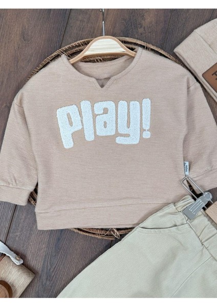 Bereli Likralı Play Nakışlı! Kanvars Pantolon 3lü Erkek Bebek fırsatları