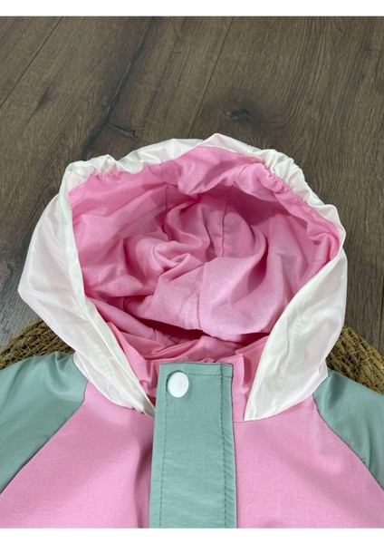 Su Geçirmez Pamuk Astarlı Fermuarlı Kapüşonlu Mevsimlik Kız Çocuk Mont fiyatları