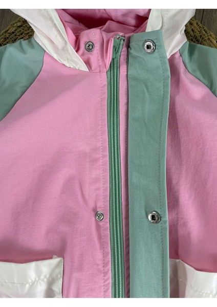 Su Geçirmez Pamuk Astarlı Fermuarlı Kapüşonlu Mevsimlik Kız Çocuk Mont modelleri
