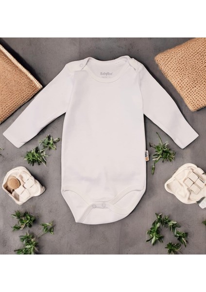 Düz Uzun Kollu Kız Bebek Çıtçıtlı Body (Babytoo)