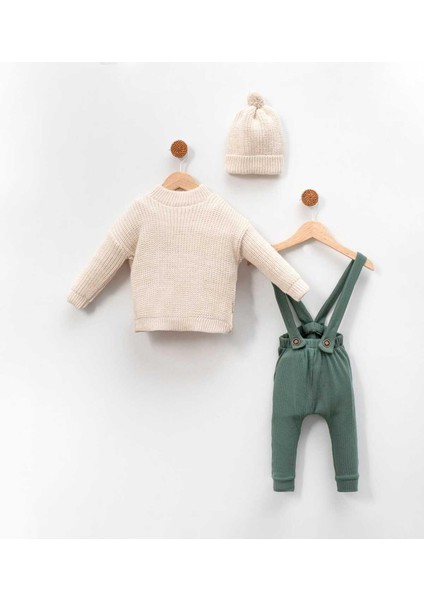 Triko Kazak Oversize Esnek Salopet Bereli Bebek Takım fırsatları