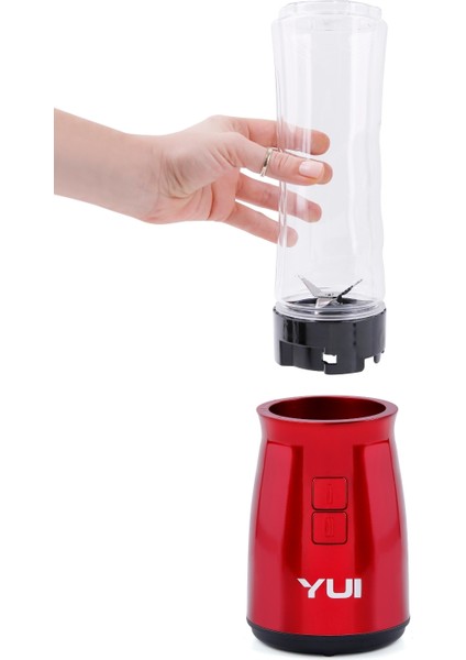 M19 500W Kişisel Smoothie Blender Kırmızı +1 Adet Yedek Şişe