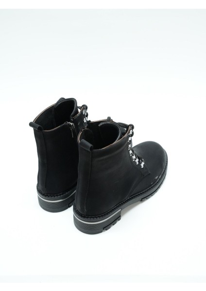 F. Brand Metal Tutucu Bağcıklı Günlük Kadın Bot, Siyah (Ladik) fiyatları