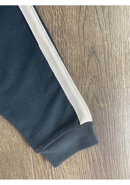 Teddy Ayıcık Baskılı Kapüşonlu Renkli Kol Detaylı Erkek Bebek Takım indirimleri