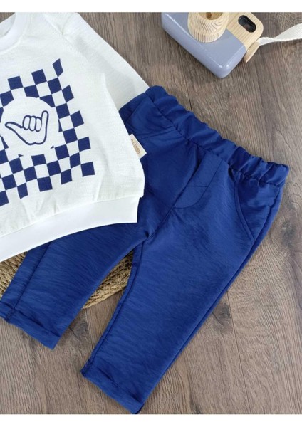 Dama Desenli Özgün Alt Üst Ikili Takım modelleri