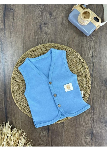 Bebek Yelek Organik Pamuk Yumuşak Doku Mevsimlik Yelek