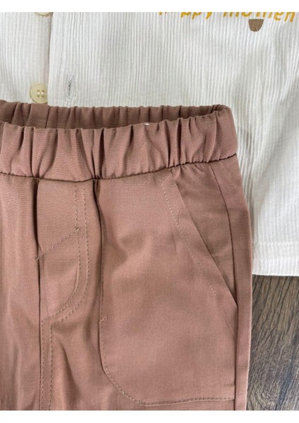 Gömlek Yaka Sırtta Baskı Detaylı Pamuk Erkek 3lü Takım fırsatları