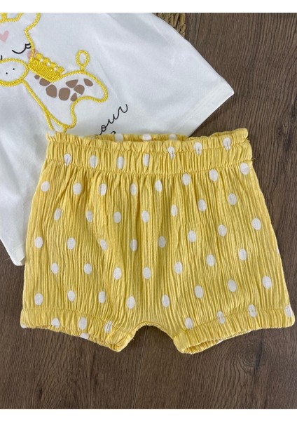 Zürafa Desenli Şortlu 2li Takım fiyatları