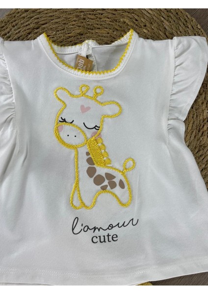 Zürafa Desenli Şortlu 2li Takım fırsatları