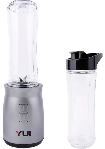 M19 500W Kişisel Smoothie Blender Gri +1 Adet Yedek Şişe