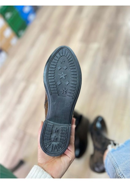 Kadın Kroko Desenli Feruarlı Kısa Bot - Siyah - 37 modelleri