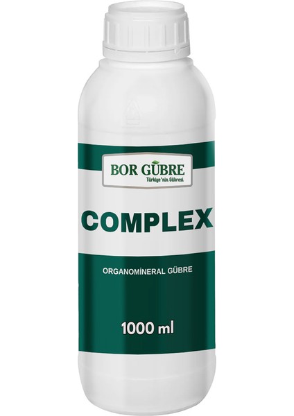 Complex -1000 ml Organomineral Gübre -Yeşil Aksamı Geliştirir. Ürün Kalitesi ve Verimi Arttırır.(Fabrikadan Halka Üretim Zinciri Kampanyası ile Satılmaktadır.)