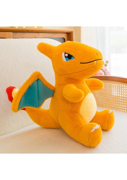 Tavşan Kürk Charizard Peluş Oyuncak Bebek Çocuk Dinozor Pokémon Yastık 47 cm (Yurt Dışından)