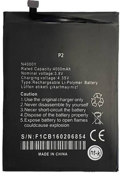 Teknonet Casper Via S38 Uyumlu Casper 4850 Mah Batarya NT-97325