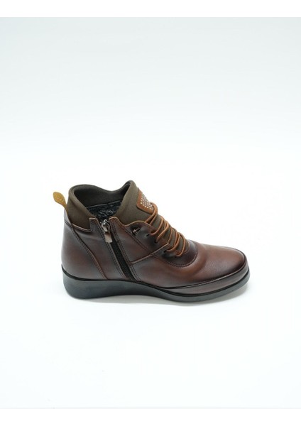 F. Brand Günlük Önü Incili Bağcıklı Kadın Bot, Kahverengi (Ladik) modelleri