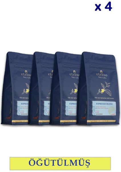 Eterno Espresso Öğütülmüş x 4 Adet 250 gr